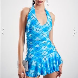 Dolls Kill Blue plaid dress